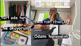 ÜNİVERSİTEYE BAŞLAYACAKLAR İÇİN YURT FİYATLARIYURT ODA TURU✨İZMİR✨EŞYALARIMI TOPLAYALIM [upl. by Anna-Diane]