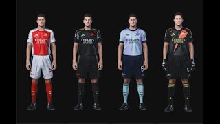 ARSENAL KITS 20242025 PES 2021 SMOKEPATCH SIDER or CPK [upl. by Emlen389]