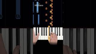 4 notes  EASY piano part 😈😈 pianotutorial shorts [upl. by Eynahpets552]