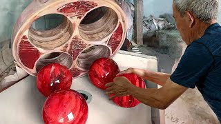 Amazing Process of Handcrafting World’s Brightest Glass Balls [upl. by Wendie]