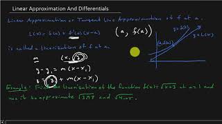 Calculus  Linear Approximations And Differentials [upl. by Sena43]