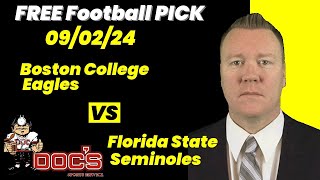 Free Football Pick Boston College Eagles vs Florida State Seminoles  922024 College Football [upl. by Petrick440]