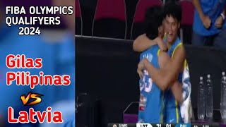 Last 3 Minutes Plays Gilas vs Latvia Olympics QUALIFYERS 2024 [upl. by Llovera]