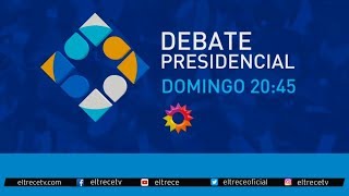 ¡Este domingo a las 2045 mirá el Debate Presidencial 2019 en eltrece [upl. by Nairehs]