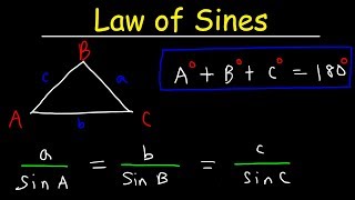 Law of Sines Basic Introduction AAS amp SSA  One Solution Two Solutions vs No Solution Trigonomet [upl. by Gianina412]