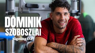 SIGNING DAY Szoboszlais Liverpool arrival  Behindthescenes VLOG [upl. by Naed653]