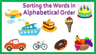 ABC order Words Sorting English Grade 1 Alphabetical Order Primary Kids Educational Videos [upl. by Yliak]