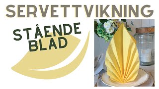 Servettvikning  Stående blad [upl. by Ultann]