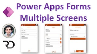 Multiple Screen Form Control in Power Apps [upl. by Jennifer840]