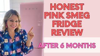 Honest Review of the Pink Smeg Fridge after 6 Months  50s Retro Style Pink Fridge Review [upl. by Hayward379]