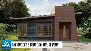 Simple and Affordable 100M2 Budget 3 Bedroom Bungalow House Plan with Detailed Floor Plan [upl. by Lua]