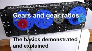 Gears and gear ratios the basics demonstrated and explained from fizzicsorg [upl. by Haland]