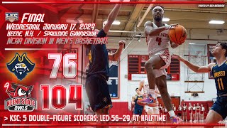 Keene State Mens Basketball Highlights vs UMassDartmouth 1172024 [upl. by Gabbert901]