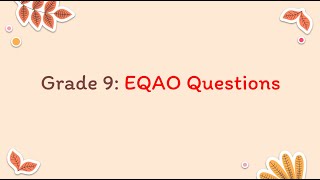 🔹Grade 9 EQAO Questions🔹  Ontario MPT  Math Proficiency Test [upl. by Noivaz]