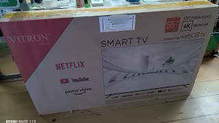 Price KSh 48500 Vitron 55 Inch 4k WebOS Frameless Smart TV with Bluetooth Vitron WebOS [upl. by Dnilazor366]