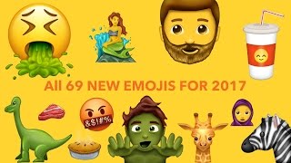 All 69 New Emojis for 2017 [upl. by Chisholm20]