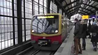 Berlin SBahnFahrt von Friedrichstraße nach Bellevue über Hauptbahnhof City train ride [upl. by Ardnahs]