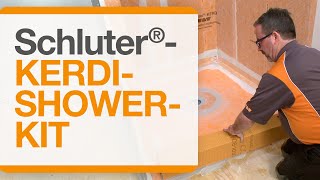 How to waterproof your shower installation with the Schluter®KERDISHOWERKIT Complete Kit [upl. by Alenson831]