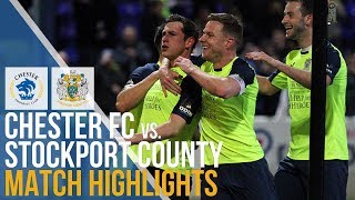 Chester FC Vs Stockport County  Match Highlights  09042019 [upl. by Fawnia]