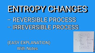 Entropy change during reversible and irreversible process।। bsc  engineering।। physics [upl. by Sinnard680]