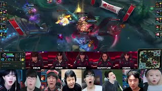 T1 vs KT 구마유시 quot미움받을 용기quot 오프더레코드 스트리머 반응 총모음  0824  우리은행 2024 LCK 서머 플레이오프 1라운드 [upl. by Robin408]