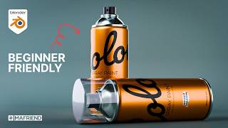 How to Model a Spray Can In Blender 42 StepByStep Blender Tutorial [upl. by Nnyled]