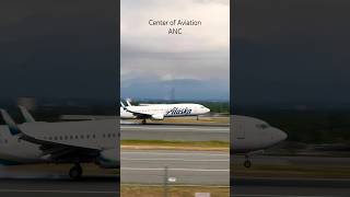 Alaska Boeing 737 Landing  Anchorage Airport Plane Spotting [upl. by Aitnohs]