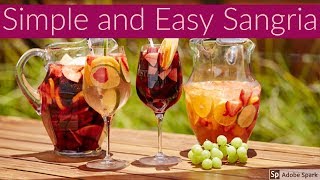 Easy And Simple Sangria Recipe [upl. by Nylia509]