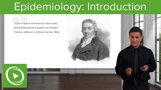 Introduction to Epidemiology History Terminology amp Studies  Lecturio [upl. by Gabbey]