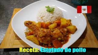 ESTOFADO DE POLLO  FACIL Y DELICIOSO  RECETA PERUANA [upl. by Yatnoed]