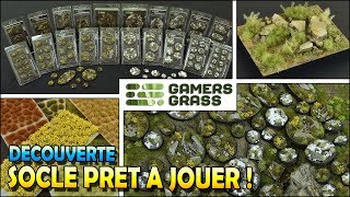 Découverte des SOCLES PRET A JOUER battle ready bases de chez GAMER GRASS [upl. by Ahsiekam]