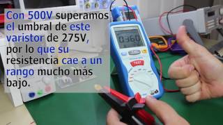 Como probarchequear un varistor al 100 de una fuente conmutada [upl. by Fallon]