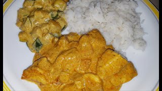 Poulet au curry avec la pâte de curry  Recette facile et rapide [upl. by Schuyler]