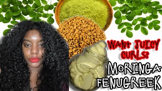 Use Twice a Week for Extreme Hydration and Hair Growth Grow Long Hair FAST with Fenugreek amp Moringa [upl. by Anwahsed17]