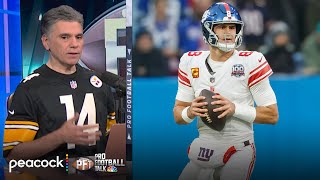 Giants reportedly bench Daniel Jones as 23M injury guarantee looms  Pro Football Talk  NFL on NBC [upl. by Neelyahs877]