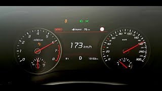 Kia Stinger GTline 20 TGDI 8AT acceleration 0  173 kmh [upl. by Niram]