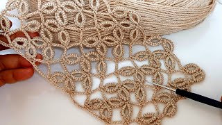 Have you ever seen a stitch like this before New design crochet leaf pattern [upl. by Adeys228]