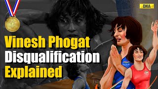 Vinesh Phogat Disqualification Explained How Did Vinesh Phogat Miss Medal In Paris Olympics 2024 [upl. by Lesirg]