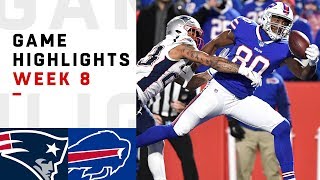 Patriots vs Bills Week 8 Highlights  NFL 2018 [upl. by Shulem]