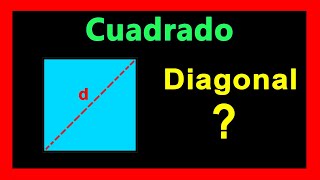 ✅👉 Como Calcular la Diagonal de un Cuadrado [upl. by Middendorf539]