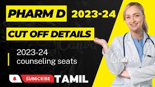 PharmD cutoff community wise202324Tamilcollege listProof [upl. by Gunilla]