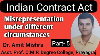 Misrepresentation in other circumstances  Section 181 Of Indian Contract Act 1872 in Hindi [upl. by Cavuoto]