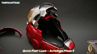 Autoking Mk 5 Iron Man helmet Quick First look [upl. by Clarisa]