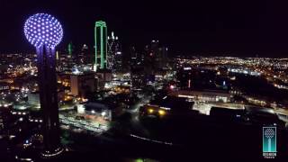 Reunion Tower Christmas Light Show [upl. by Taddeusz457]