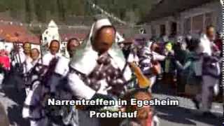 Narrentreffen in Egesheim am 23022014 Probelauf [upl. by Chloris]