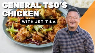 Jet Tilas General Tso’s Chicken  In the Kitchen with Jet Tila  Food Network [upl. by Ahseinet]