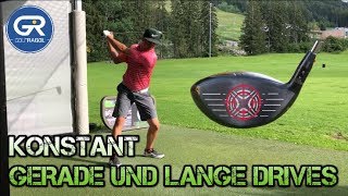 WIE MAN KONSTANT GERADE UND LANGE DRIVES SCHLÄGT  GOLFSCHWUNG TECHNIK [upl. by Nickles33]