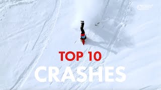 FREERIDE WORLD TOUR  TOP 10 CRASHES ALL TIME [upl. by Yram569]