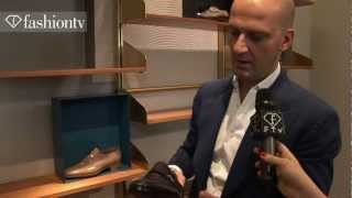 Mens Shoes by Santoni SpringSummer 2013  Milan Mens Fashion Week  FashionTV FMEN [upl. by Annoval132]