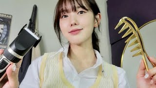 Korean ASMR 잠들고 싶은 분들을 위한 바버샵 롤플레이 本当に寝たい人のためのバーバーショップロールプレイ Barber shop that makes you sleepy [upl. by Stefan298]